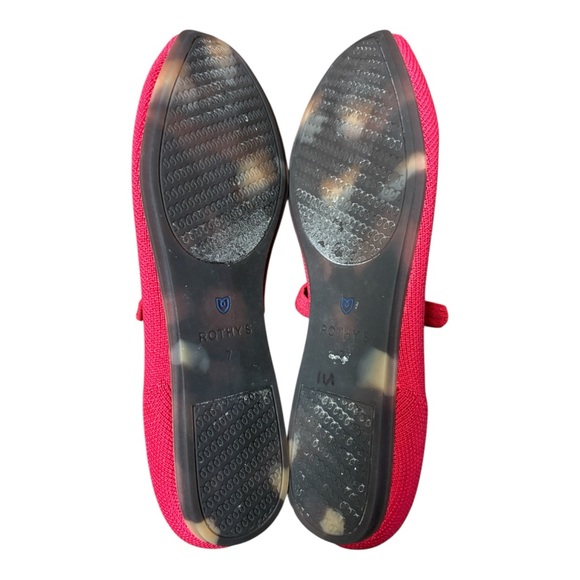 Rothy's | The Square Mary Jane flat in Lollipop Red - Picture 2 of 9